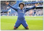  ??  ?? Blues winger Willian