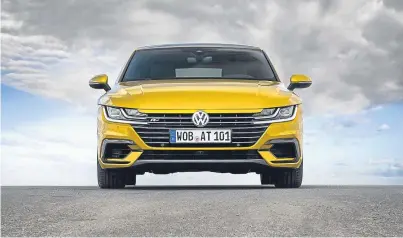  ??  ?? The Volkswagen Arteon goes on sale in September with prices starting at a little over £34,000 – although cheaper versions will join the range later.