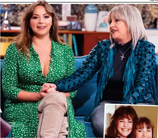  ??  ?? Candid: Charlotte Church and her mum Maria on ITV’s This Morning yesterday