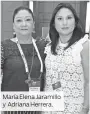  ??  ?? María Elena Jaramillo y Adriana Herrera.