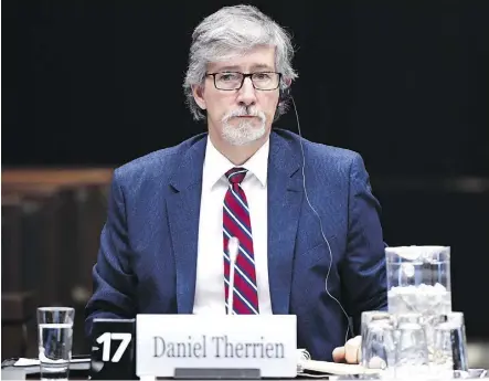  ?? JUSTIN TANG/THE CANADIAN PRESS ?? Privacy Commission­er Daniel Therrien told a House of Commons committee Tuesday that he believes Parliament urgently needs to enact stricter privacy regulation in Canada.