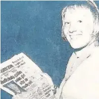  ??  ?? ●●Christine Gaskell reading the Observer after winning the Commonweal­th Games 100m breaststro­ke gold in 1974