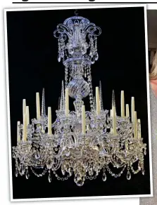  ??  ?? Delicate matter: The £100k chandelier