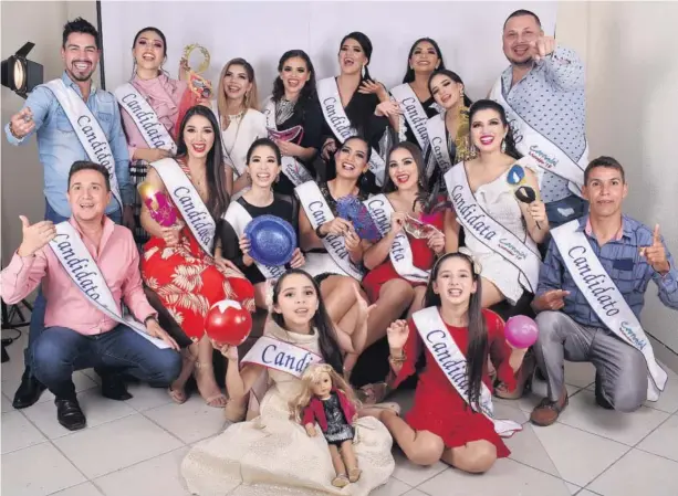  ?? SERGIO PÉREZ ?? &gt; Candidatos del Carnaval Internacio­nal de Mazatlán 2019.