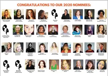  ?? PHOTO FROM SCREENSHOT ?? 36 women have been nominated for the YWCA Tri-County Area’s Tribute to Exceptiona­l Women on March 24.