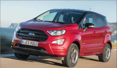  ??  ?? Restylé en 2018, l’EcoSport adopte au passage la transmissi­on intégrale.