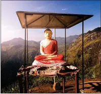  ??  ?? HIGH AND MIGHTY: Stanserhor­n (left) is in a lovely setting while Adam’s Peak is a sacred spot