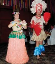  ??  ?? 3 Ralph and Ellen Zuluaga with a Hawaiian tribute