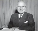  ??  ?? 1946 US President Harry Truman establishe­s Atomic Energy Commission (AEC)