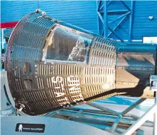  ?? | FOTO: WIKIMEDIA COMMONS ?? La capsula Freedom 7, en Virginia, Estados Unidos.
