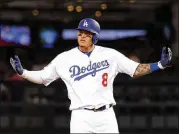  ?? HARRY HOW/GETTY IMAGES ?? Manny Machado (above) is, along with Bryce Harper, one of the top hitters remaining on the free-agent market. Mike Moustakas, Marwin Gonzalez and Carlos Gonzalez are also looking for a team.
