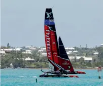  ?? AP ?? Emirates Team New Zealand are seeking to wrest the cup from holders Oracle Team USA. —