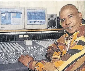  ??  ?? Musician and producer Dan Tshanda rose to fame with his group Splash.