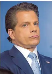  ?? FOTO: IMAGO ?? Kommunikat­ionschef Scaramucci musste nach zehn Tagen seinen Job quittieren – Kelly drängte darauf.