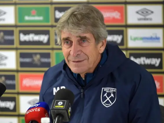  ?? (West Ham United via Getty) ?? Manuel Pellegrini of West Ham United