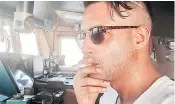  ??  ?? Alexander Schleyer, an Austrian far-right activist, who posted a picture of himself on an unnamed ship on Instagram recently, with the caption “Me on bridge duty”, was believed to be on the C-star ship