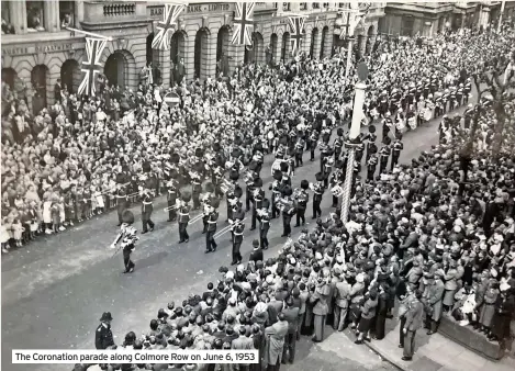  ?? ?? The Coronation parade along Colmore Row on June 6, 1953