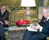  ??  ?? Amos Luzzatto con il patriarca Moraglia (Pattaro), con Luca Zaia (Sabadin) e con l’ex presidente Ciampi (Archivio Quirinale)