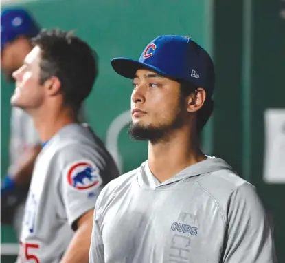  ?? GETTY IMAGES ?? Injured right-hander Yu Darvish threw 55 pitches in a simulated game Tuesday and might be ready for a rehab assignment.