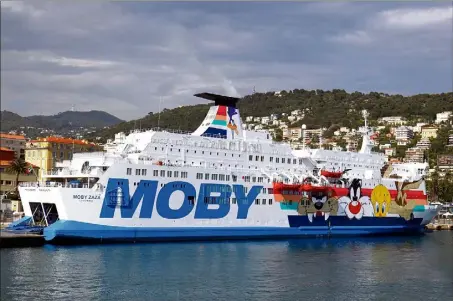  ?? (Photo Jean-François Ottonello) ?? « Il ne faut pas que les gens puissent penser que l’on est en déroute. Pas du tout », précise le président de Moby France qui en profite pour glisser ce tacle: « Le port de Nice, il est très cher».