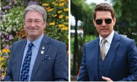  ?? ?? Mission improbable … Tom Cruise, right, and Alan Titchmarsh. Composite: Getty
