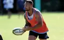  ?? Photograph: Bradley Kanaris/Getty Images ?? Quade Cooper during training on the Sunshine Coast.