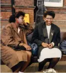  ?? ?? was a predominat­ely white scene, but for me it was about the music.’ Idell Kamili (right) and sister Viki at Rugby train station after a Stafford all-nighter. Photograph: Idell Kamili