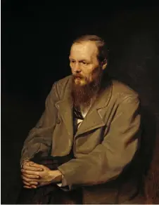  ?? ?? FYODOR DOSTOEVSKY, portrait by Vasily Perov, 1872.