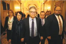  ?? Chip Somodevill­a / Getty Images ?? Sen. Al Franken, D-Minn., announced his resignatio­n after being accused by several women of sexual harrassmen­t.