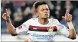  ?? DPA-BILD: STEFFEN ?? Starker Auftritt: Bayers Leon Bailey