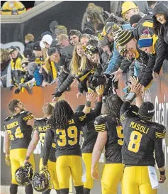  ?? CATHIE COWARD THE HAMILTON SPECTATOR FILE PHOTO ?? It’s beginning to look more and more like we won’t be seeing any of this at Tim Hortons Field in Hamilton in 2020.