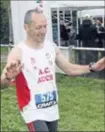  ??  ?? Christophe Cabannes vainqueur du 13 km.