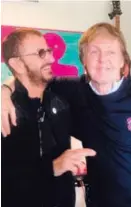  ?? TWITTER ?? Paul y Ringo mantienen una buena relación.