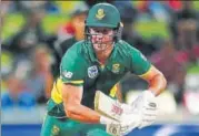  ?? GETTY ?? AB de Villiers’ calm head ensured South Africa prevailed in the first ODI against New Zealand by four wickets at Seddon Park.