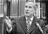  ?? Jay Janner / Associated Press ?? Gov. Greg Abbott should put aside partisansh­ip to welcome the refugees fleeing from Afghanista­n to Texas.