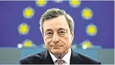  ?? VINCENT KESSLER/ REUTERS ?? Rates:European Central Bank (ECB) President Mario Draghi.
