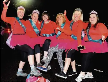  ??  ?? No more sparkle Strathcarr­on ladies’midnight walks through Stirling were a big hit over the years