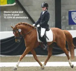  ??  ?? Shona Leckie and Cordici K post
72.33% at elementary