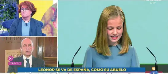  ?? TVE ?? Imagen del rótulo durante la conexión en directo de «La hora de La1»