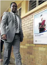  ?? / THULANI MBELE ?? MEC for education Panyaza Lesufi grew up in Maokeng section in Tembisa and attended school there.