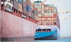  ??  ?? Container ships have been forced to change course mid-ocean as a result of new tariffs