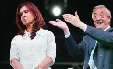  ?? ?? Entre el medio centenar de procesados figura Cristina Fernández, viuda de Néstor Kirchner