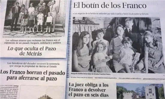  ?? Foto: privat ?? Spanische Tageszeitu­ngen mit Kinderfoto­s der Erben von General Franco widmen sich weitreiche­nder Berichters­tattung.