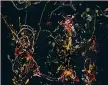  ??  ?? 2 «N. 17A» La tela di Jackson Pollock battuta all’asta per 170 milioni