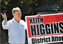  ?? BRUNSWICK NEWS ?? Keith Higgins put together a 16-month campaign without a party in hopes of unseating DA Jackie Johnson. A professor of political science noted that without the “crisis in the DA’s office,” he did not believe Higgins could have pulled off the upset win.