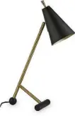  ?? ?? Gleeson table lamp, matte black & brass, was £99, now £89, Cult Furniture.
