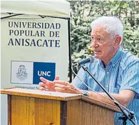  ?? (GENTILEZA UNC) ?? De gira. Juri inauguró una universida­d popular en Anisacate.