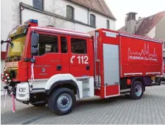  ?? Foto: Hager ?? Das neue Einsatzfah­rzeug der Wemdinger Feuerwehr.