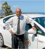  ??  ?? Nishad Hussein is one of 20 drivers who have already signed up to the app. He also works for Capital Taxis.