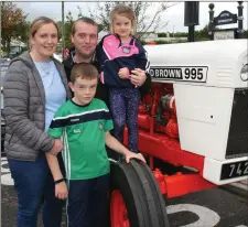  ??  ?? The Hennessy Family School on their 1974 David Brown Tractor.